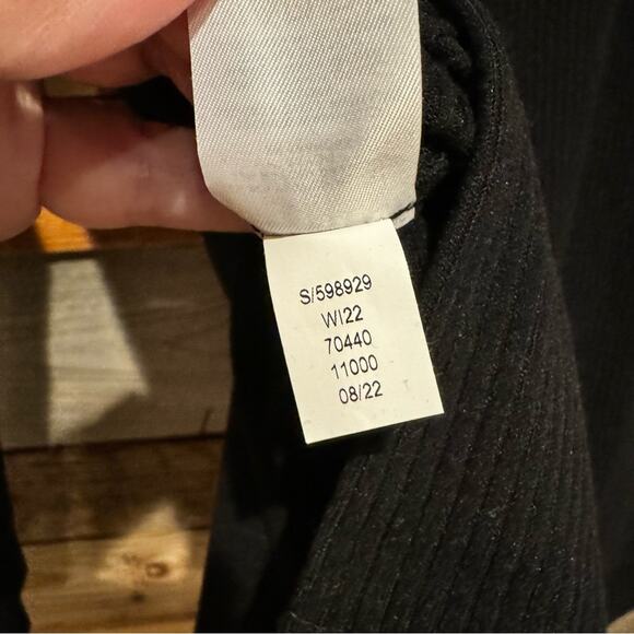 NWT Lou & Grey Brushed Rib Cowl Neck Top Black Size S Minimalist Office Preppy - Picture 13 of 13